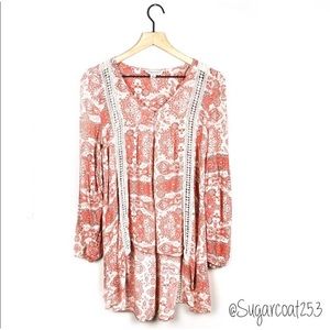 •Moon River• Boho High Low Blouse